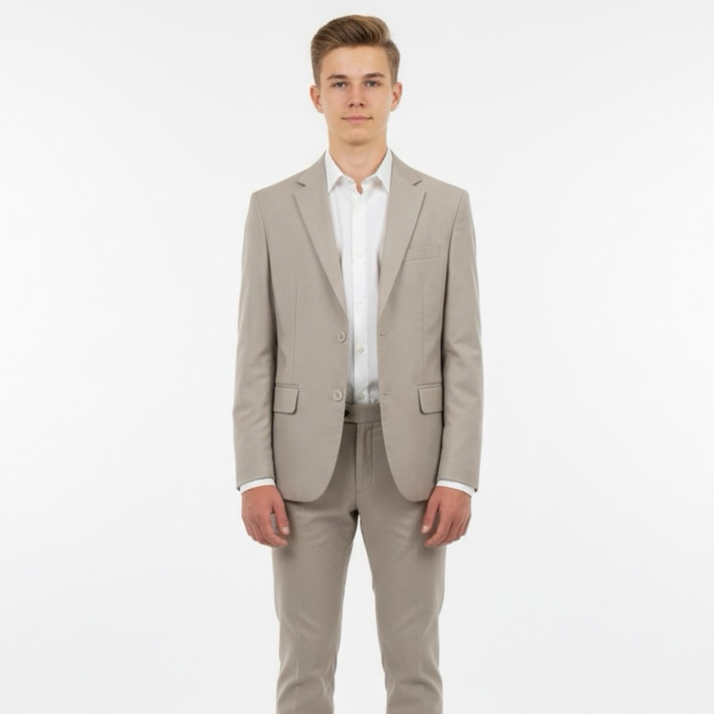 Boys grey suit jacket size 7‎